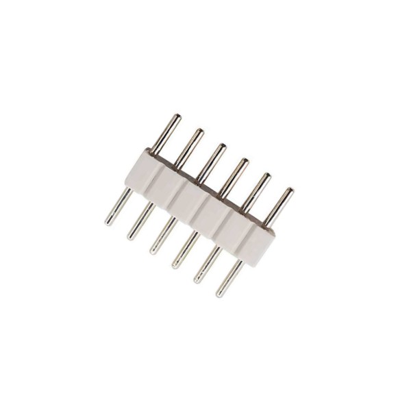Conector Macho / Macho para tiras LED RGB+CCT (6 Pin 14mm)