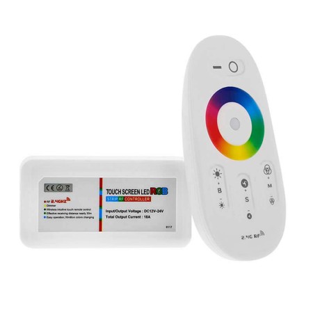 Controlador WiFi RGB-RF + mando táctil