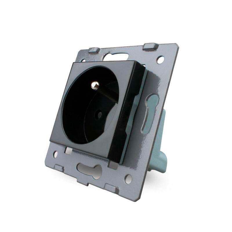 Enchufe EU 16A tipo Schuko, negro LIVOLO