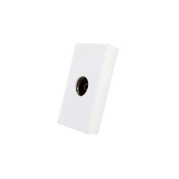 Conector TV blanco para mecanismo de empotrar LIVOLO
