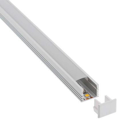 KIT - Perfil CAMBEL para tiras LED, 2 metros