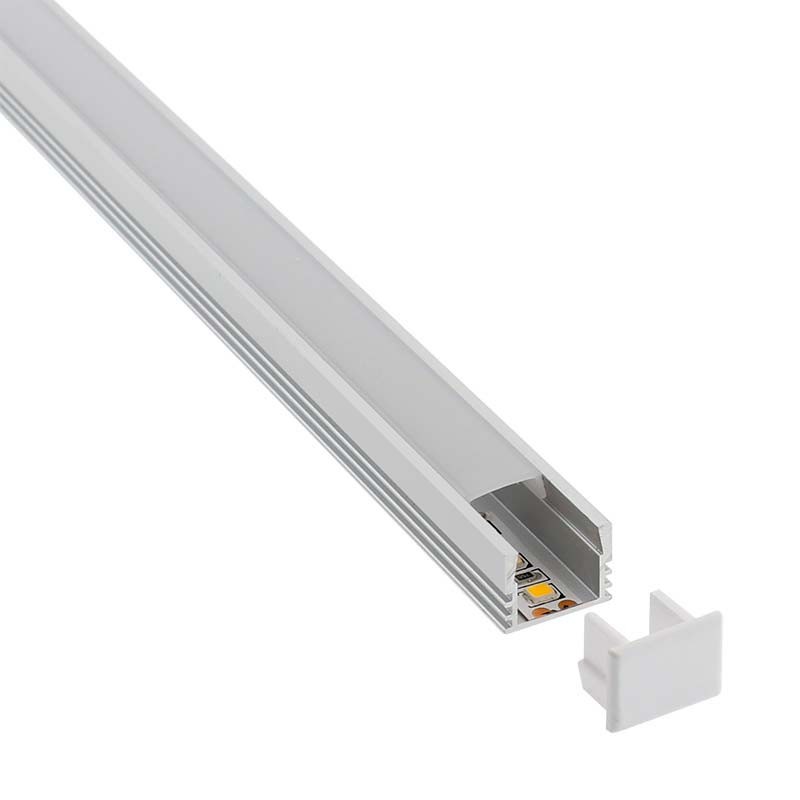 KIT - Perfil CAMBEL para tiras LED, 2 metros