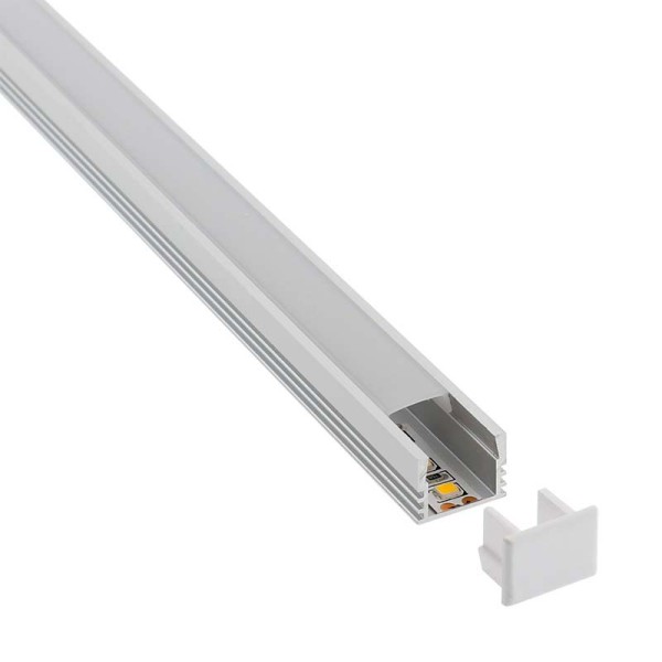 KIT - Perfil CAMBEL para tiras LED, 2 metros