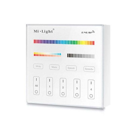 Mando 4 zonas RGB+CCT táctil B4