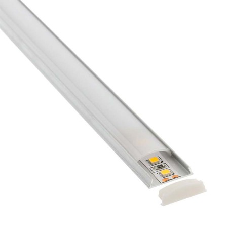KIT - Perfil aluminio flexible FLEX para tiras LED, 1 metro
