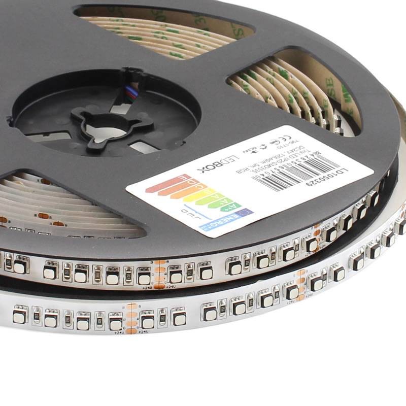 Tira LED SMD3535, ChipLed Samsung, RGB, DC24V, 5m (120Led/m) - IP20