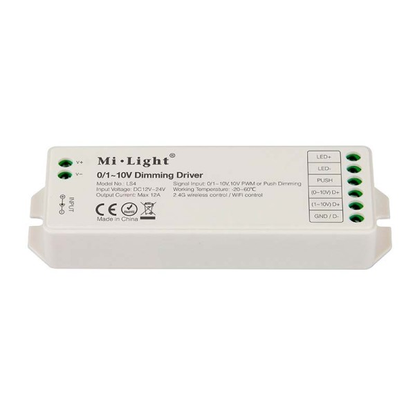 Controlador 0/1-10V, 12A, RF-WiFi