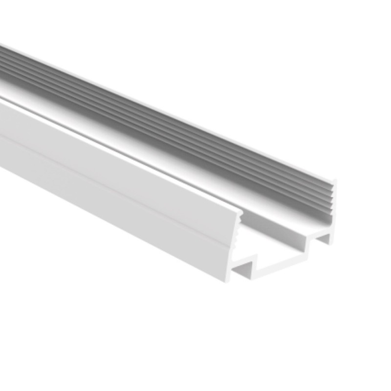 Perfil transparente de sujeción para tira led 15x6mm