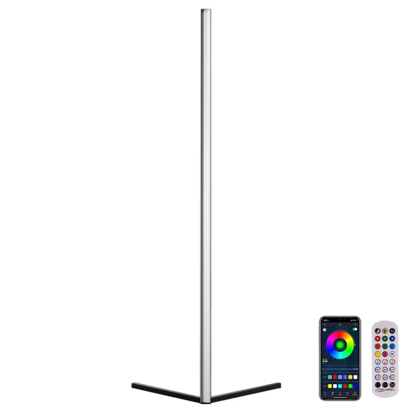 Lámpara de pie led LUMO, 21W, RGBX, control APP + RF