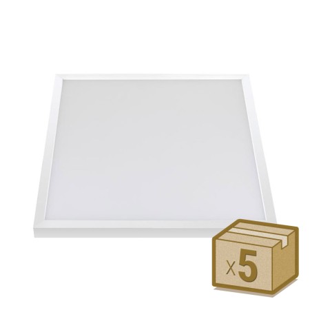 Pack 5 x Paneles Led de superficie 40W, 60x60 cm, chip led Osram