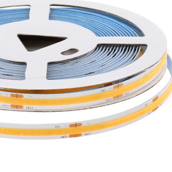 Tira LED Monocolor COB, DC24V, 5m (320Led/m), 60W, IP20