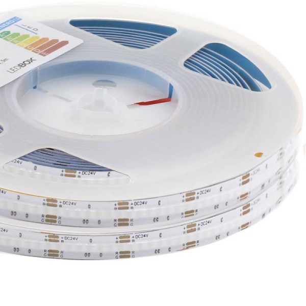 Tira LED RGB COB, DC24V, 5m (768Led/m), 75W, IP20