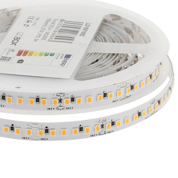 Tira LED Monocolor SMD2835, DC24V, 5m (180Led/m), 80W, IP20