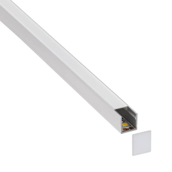 KIT - Perfil CUB 1010 para tiras LED, 1 metro