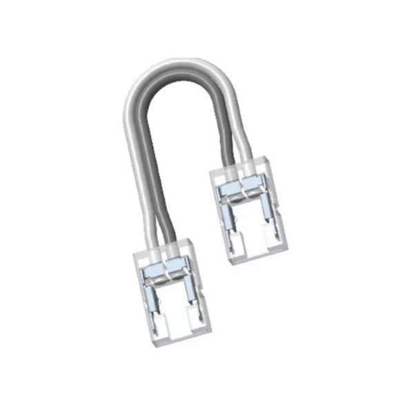 Conector Transparente cable 15cm para unión de tiras LED COB + SMD - 8mm