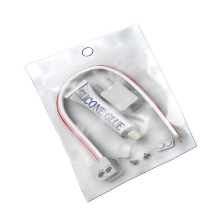 KIT Pegamento de Silicona para Tiras LED 220V + Conector + Funda + Tapón final - 10mm -IP65