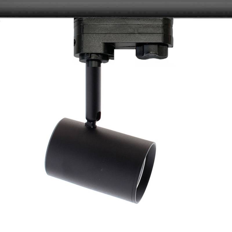 RAIL COOK Housing GU10, negro, foco carril trifásico