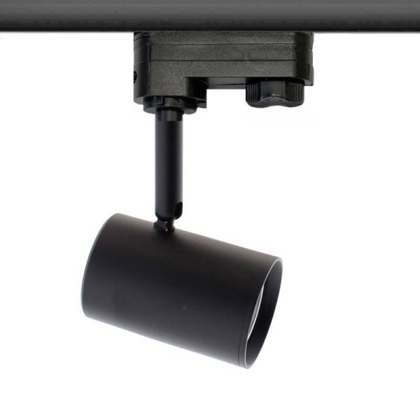 RAIL COOK Housing GU10, negro, foco carril trifásico