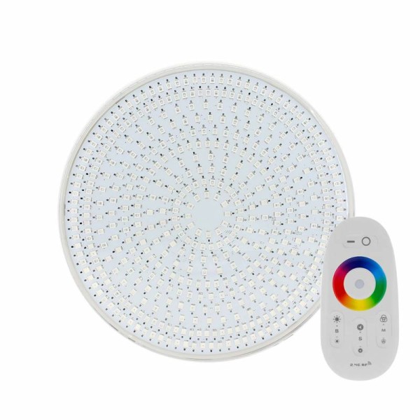 Kit Lámpara LED SLIM PAR56 para piscinas, 12V DC, IP68, 35W, RGB + mando