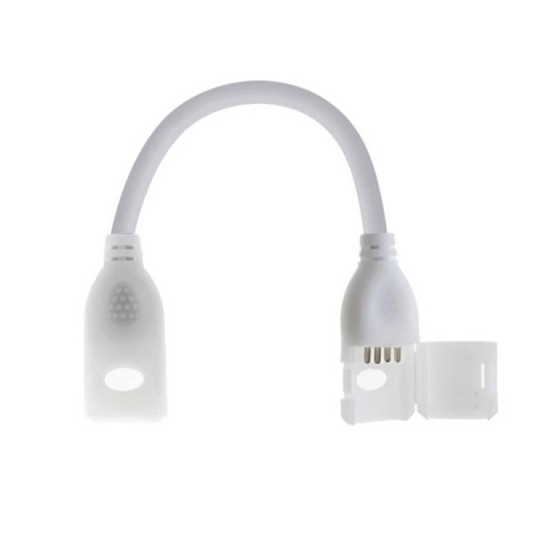 Conector alimentador-tira led 220V-RGB, conectores rápidos