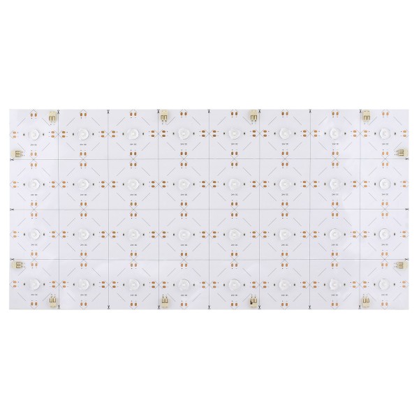 Hoja flexible DC24V, IP20, 240*480mm, 32led, lente 180º, 25W