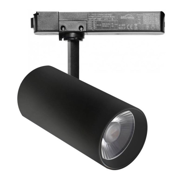 Foco LED ZOLTAR carril Monofásico, 34-40W, CRI