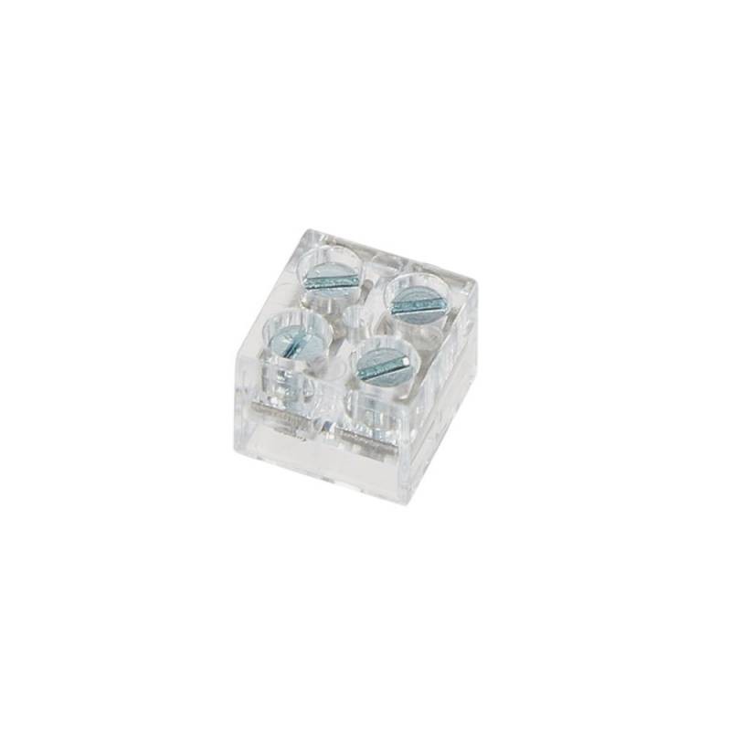 Conector con tornillos para unión de tiras LED, 8mm