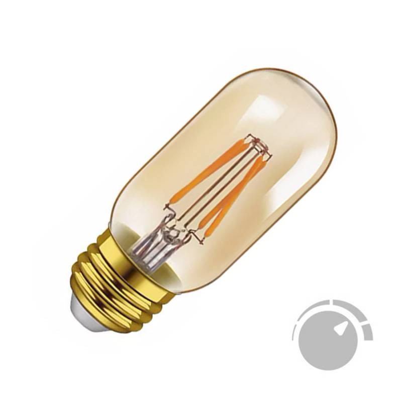 Bombilla Led E27 COB filamento GOLD 4W, Ø45x110mm, Regulable