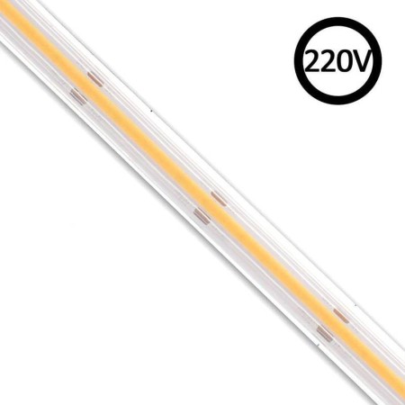 Tira LED 220V COB, 288Led/m, 10W/m, 1 metro para conectores rápidos, 50cm corte