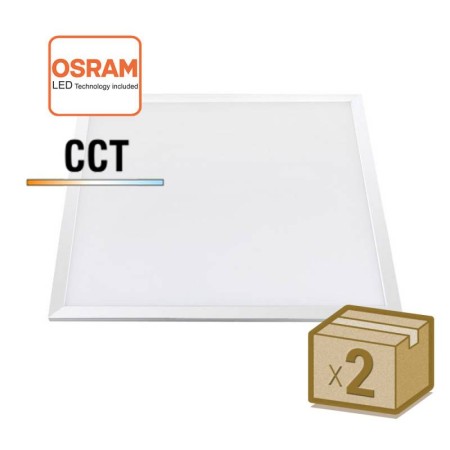 Pack 2 x Panel LED 48W-40W-36W-24W, 60x60cm, 4CCT, chip led Osram