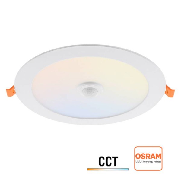Downlight Led, 24W-22W-20W-18W, Sensor movimiento, 4CCT