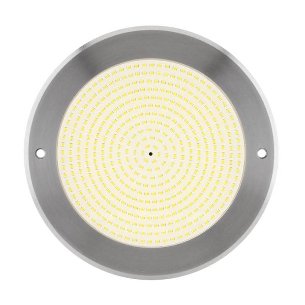 Lámpara LED SLIM 5mm Ø230mm para piscinas, 12V AC/DC, IP68, 35W, acero inox 316