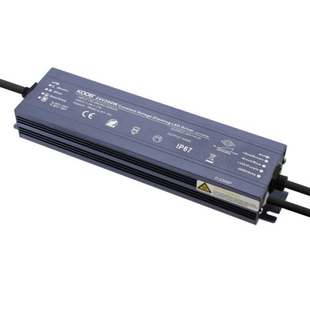 Fuente de alimentación DC24V/200W/8.3A, 0/1-10V, TRIAC, 5 en 1, IP67