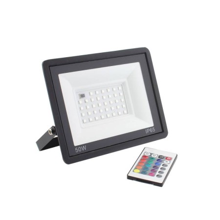 Proyector LED RGB, 50W + mando a distancia