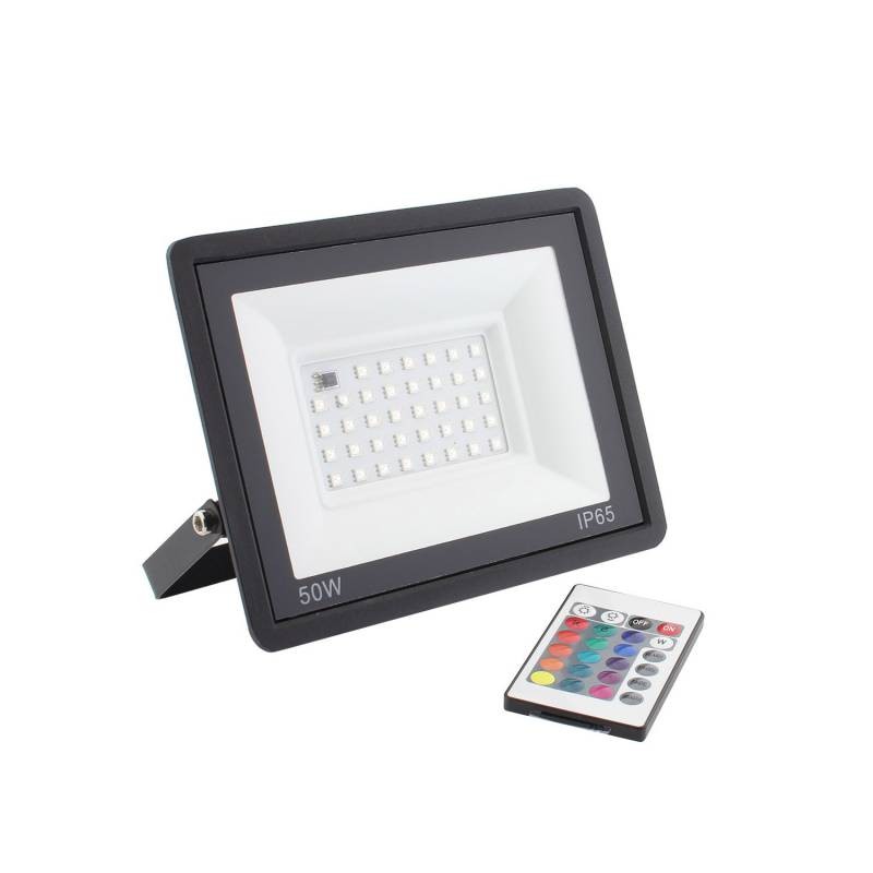 Proyector LED RGB, 50W + mando a distancia