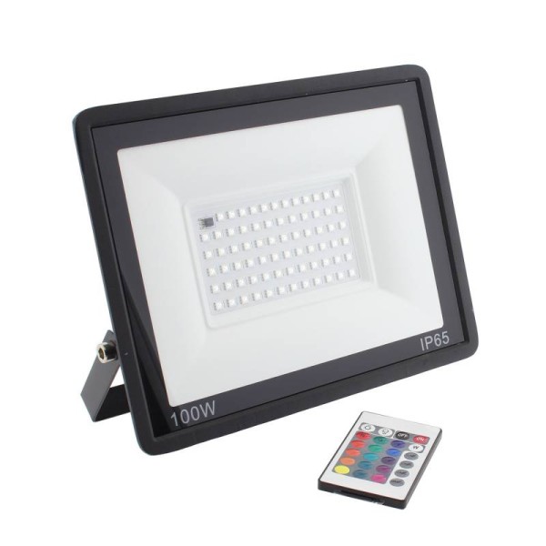 Proyector LED RGB, 100W + mando a distancia