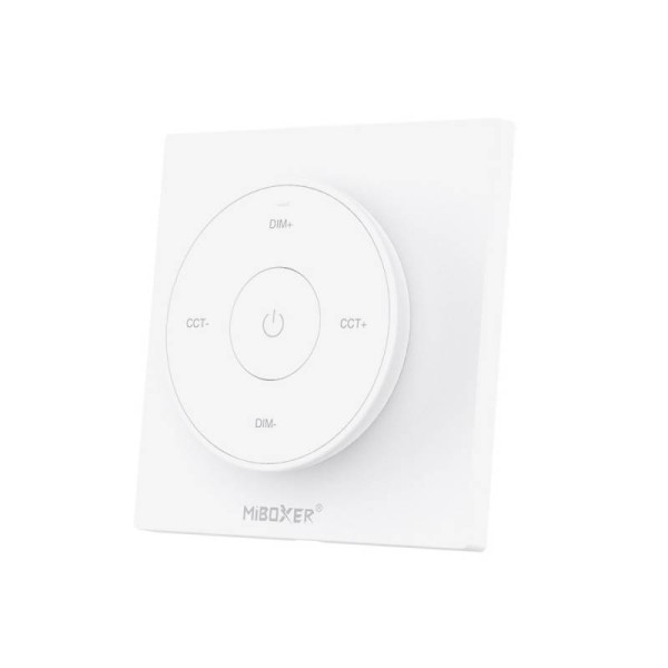 Mando RF monocolor+CCT ROUND táctil, blanco