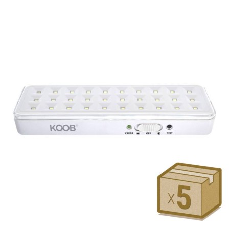 Pack 5 x Luz de emergencia Led EMERLUX F515, No permanente