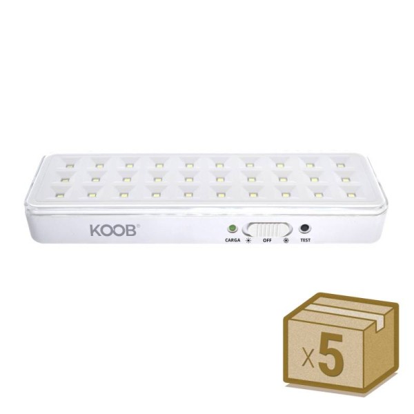 Pack 5 x Luz de emergencia Led EMERLUX F515, No permanente