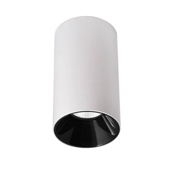 BOX Housing GU10, Aplique techo blanco/negro cromo