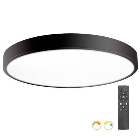 Plafón Kramfor BIG, 70W, Ø80cm, CCT, negro