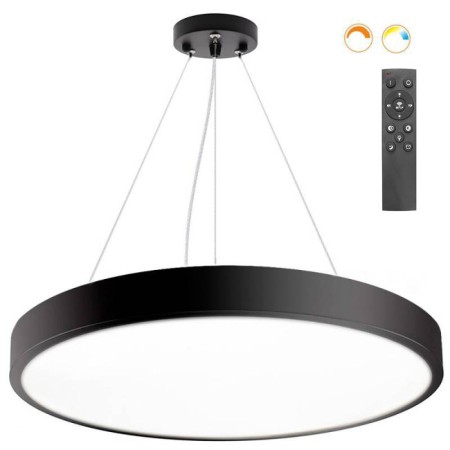 Kramfor BIG Suspend, 70W, Ø80cm, CCT, negro