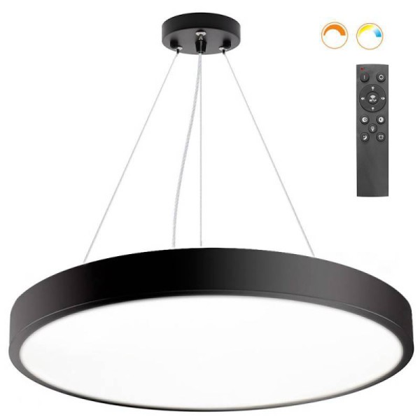 Kramfor BIG Suspend, 70W, Ø80cm, CCT, negro