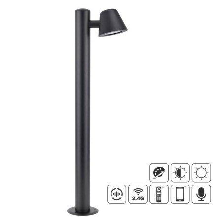 Farola de jardín Led BOL, 7W, RGB+CCT, 70cm