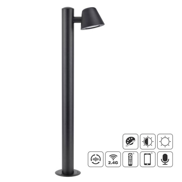 Farola de jardín Led BOL, 7W, RGB+CCT, 70cm