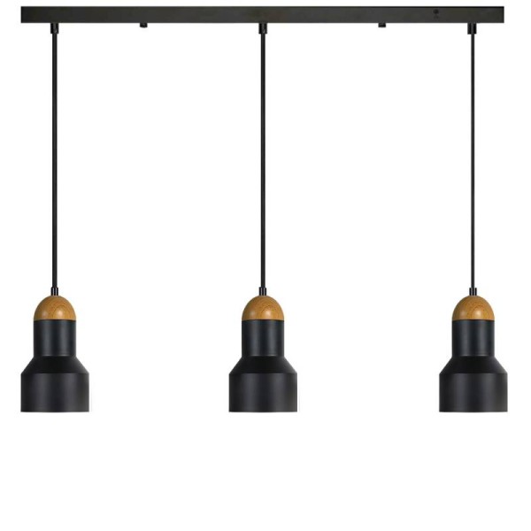 Lámpara colgante led KORE 36W regulable, negro