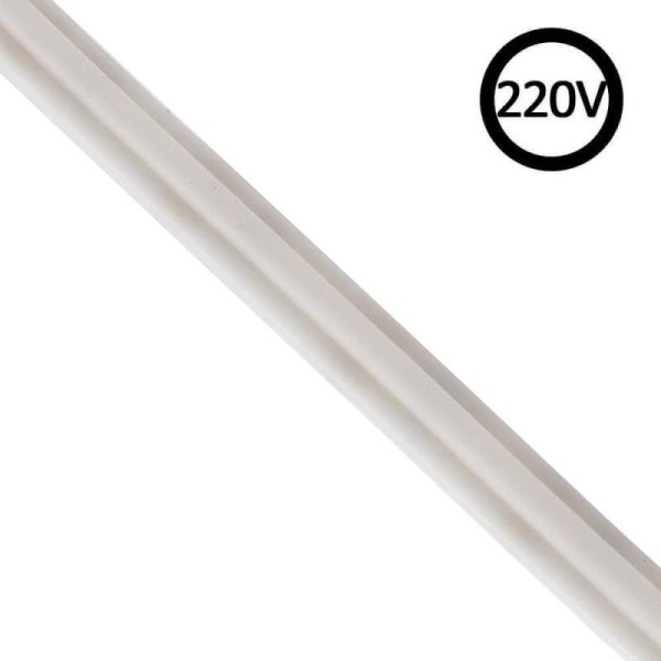 Tira LED 220V COB 4*10mm, 288Led/m, 10W/m, Triac regulable, corte 5cm, 1 metro. Silicona