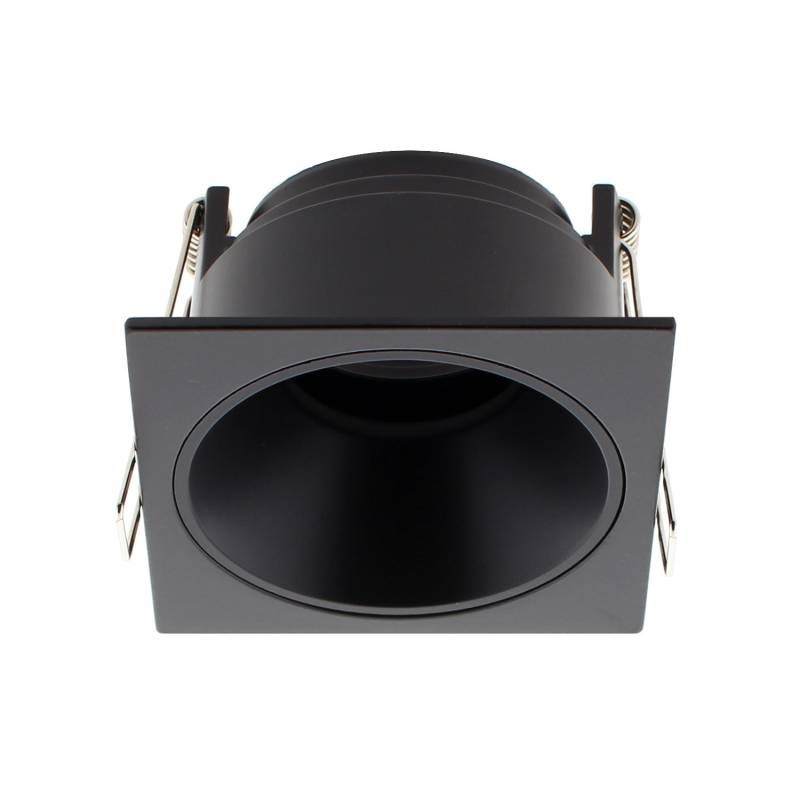 Downlight Led MOS UGR17 Square, 7W, negro/negro