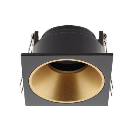 Downlight Led MOS UGR17 Square, 7W, negro/dorado