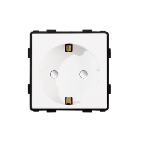 Base Enchufe EU tipo SCHUKO 16A 250V KOOB, blanco